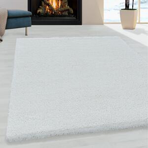 Kusový koberec Fluffy Shaggy 3500 white 60x110 cm
