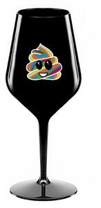Černá nerozbitná sklenice na víno 470 ml model 19346456 - Giftela