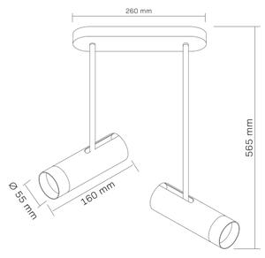 Bodové svítidlo PORTO 2xGU10/10W/230V bílá