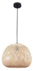 Lustr na lanku ZANZIBAR 1xE27/20W/230V pr. 35 cm bambus
