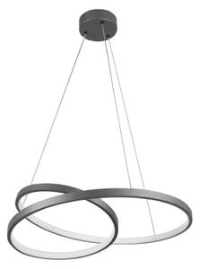 LED Lustr na lanku ZEFIRA LED/40W/230V 4000K pr. 50 cm antracit