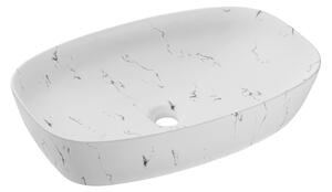 COMAD Stojatá skříňka s umyvadlem - FIJI 82-100 white, šířka 100 cm, matná bílá