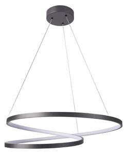 LED Lustr na lanku ZEFIRA LED/52W/230V 4000K pr. 60 cm antracit