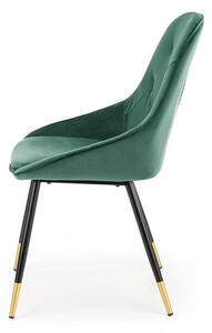 Jídelní židle Beline, zelená / černá