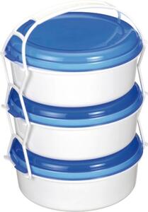 Gastro Jídlonosič třípatrový 1 l, různé barvy, plast
