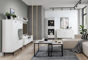 Moderní obývací pokoj Veri, bílý marmur
