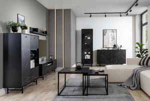 Moderní obývací pokoj Veri, černý marmur