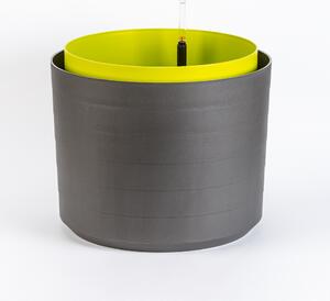 Samozavlažovací velkoobjemová nádoba Berberis 55 cm antracit+zelená