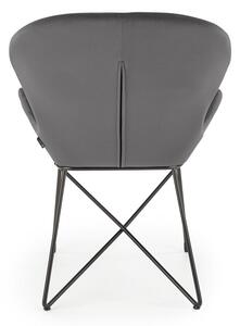 Jídelní židle Lyris, šedá / černá
