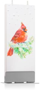Flatyz Holiday Red Bird dekorativní svíčka 6x15 cm