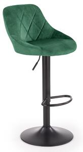 Barová židle Archer, zelená / černá