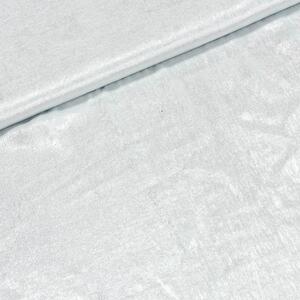 Šatovka polyesterová N7169, bílá, kovový lesk, š.150cm (látka v metráži)