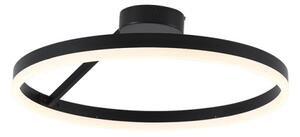 LED Stmívatelný přisazený lustr LED/40W/230V 3000-6500K černá + dálkové ovládání