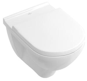 Villeroy & Boch O.NOVO - COMBI PACK WC závesné DirectFlush + sedátko s poklopom SoftClosing, biela Alpin 5660HR01