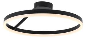 LED Stmívatelný přisazený lustr LED/40W/230V 3000-6500K černá + dálkové ovládání