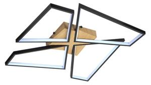 LED Stmívatelné stropní svítidlo LED/115W/230V 3000-6500K hnědá/černá + DO