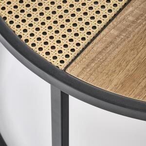 Konferenční stolek Garmina, dub zlatý / černá