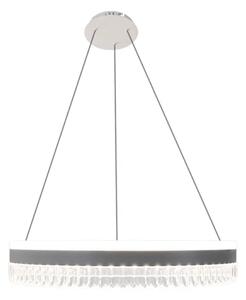 LED Stmívatelný lustr na lanku LED/80W/230V 3000-6500K bílá + dálkové ovládání