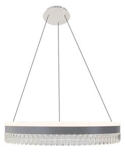 LED Stmívatelný lustr na lanku LED/80W/230V 3000-6500K bílá + dálkové ovládání