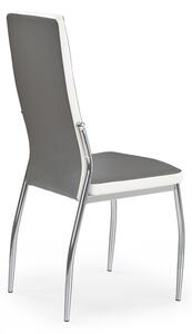 Jídelní židle Emile, šedá / stříbrná