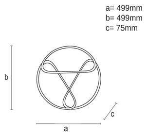 LED Stmívatelné stropní svítidlo LED/75W/230V 3000-6500K hnědá/černá + DO