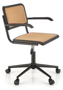 Kancelářská židle Incas, hnědá / černá