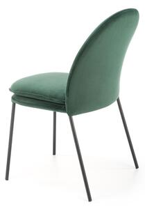 Jídelní židle Ulric, zelená / černá