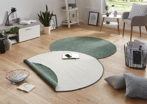 Kusový koberec Twin-Wendeteppiche 103095 grün creme kruh 200x200 cm