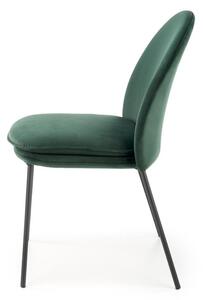 Jídelní židle Ulric, zelená / černá