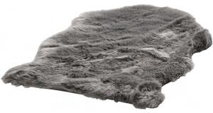 Kusový koberec Samba 495 Silver (tvar kožešiny) 55x85 cm