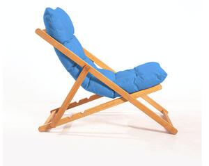 Souprava zahradního stolu a židlí Kikadu 5 (modrá + přírodní) (pro 2 osoby). 1093850