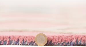 Ručně všívaný kusový koberec Illusion Rosella Pink/Blue 80x150 cm