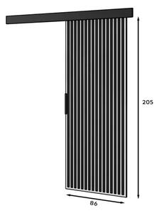 Perion 86 Posuvné dveře kašmír (86 x 205) cm – 1 dveřní křídlo bez nároku na místo při otevírání