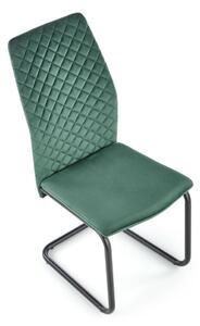 Jídelní židle Roel, zelená / černá