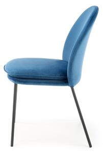 Jídelní židle Ulric, modrá / černá