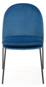 Jídelní židle Ulric, modrá / černá