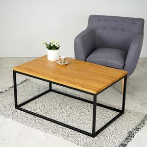 Konferenční stolek Pedro s masivní dubovou deskou