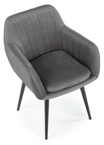 Jídelní židle Shani, šedá / černá
