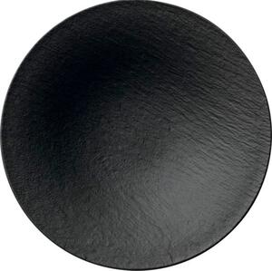 Talíř s vyvýšeným okrajem Villeroy & Boch Manufacture Rock 29 cm, černý (6 ks)