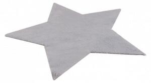 Kusový koberec Luna 858 silver - hvězdička 86x86 cm