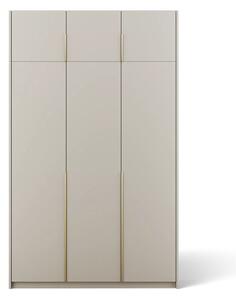 Bregma III skříň s nástavcem – otočná kašmír (kód KG) (148 x 250) cm – 11 polic pro přehledné uložení