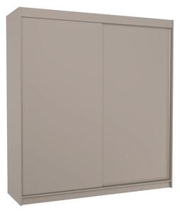 Posuvná skříň TERECIA 200 kašmír (200 x 215) cm – 11 polic pro přehledné uložení