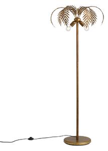 Vintage stojací lampa zlatá 156 cm 2-světlo - Botanica