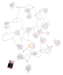 FEATHERS LED Světelný řetěz s USB peříčka 20 světel