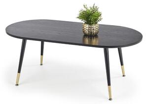 Konferenční stolek Embosa, černá / zlatá