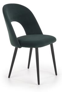 Jídelní židle Gema, zelená / černá