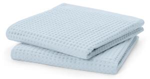 Prémiové ručníky z vaflového piké 2 ks, modrá