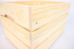 Dřevěná bedýnka SD-3-60x40 barevné varianty Povrchová úprava: Hnědá