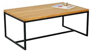 Konferenční stolek Melo s masivní dubovou deskou