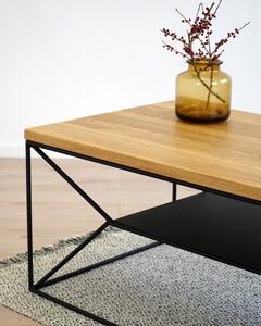 Konferenční stolek Diamon s masivní dubovou deskou